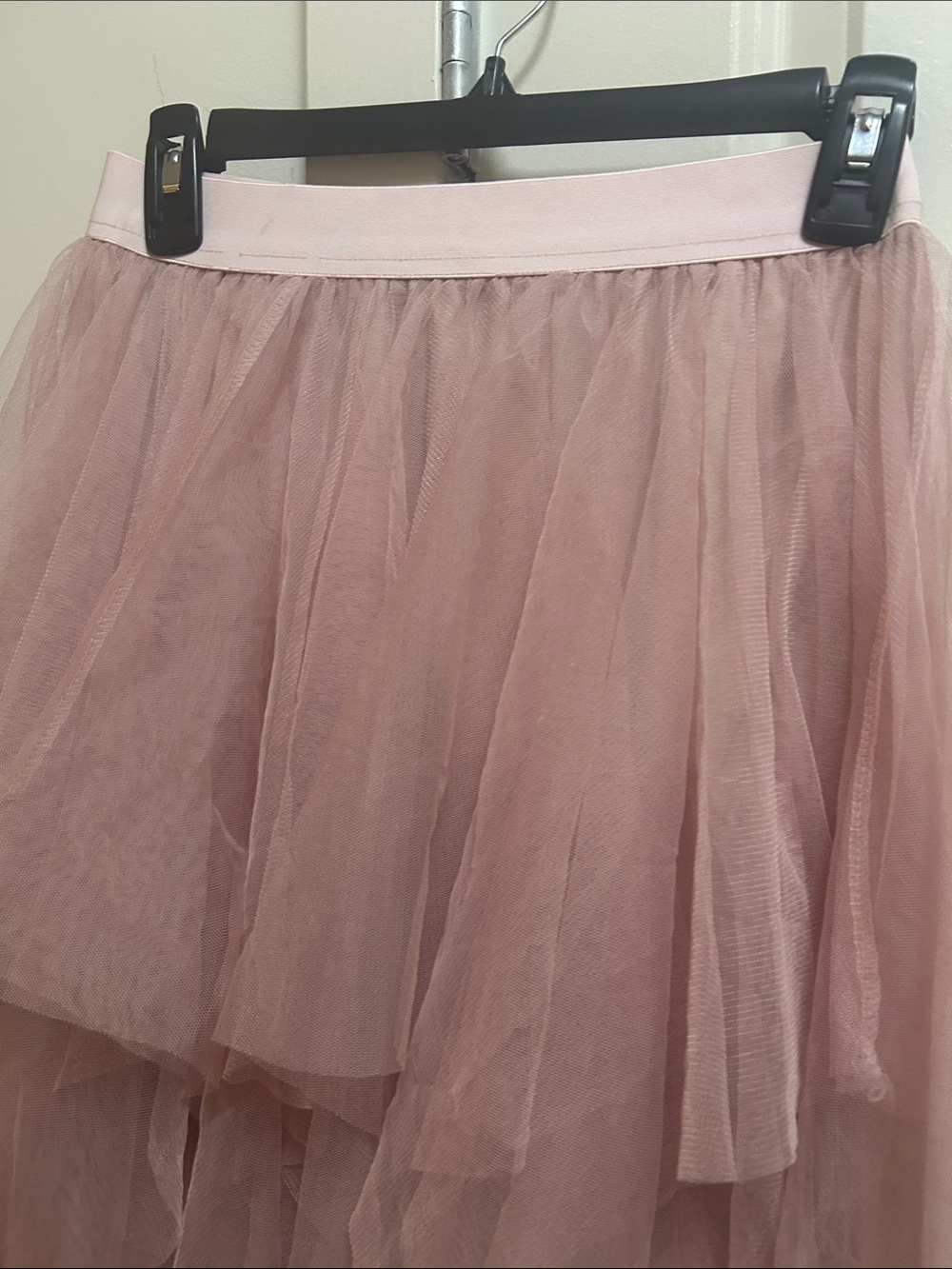 Women's Dusty Pink Layered Tulle Skirt - Picture 2 of 4
